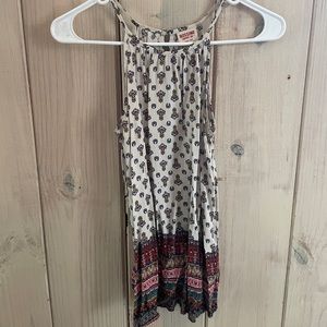 Multicoloured tank type blouse.